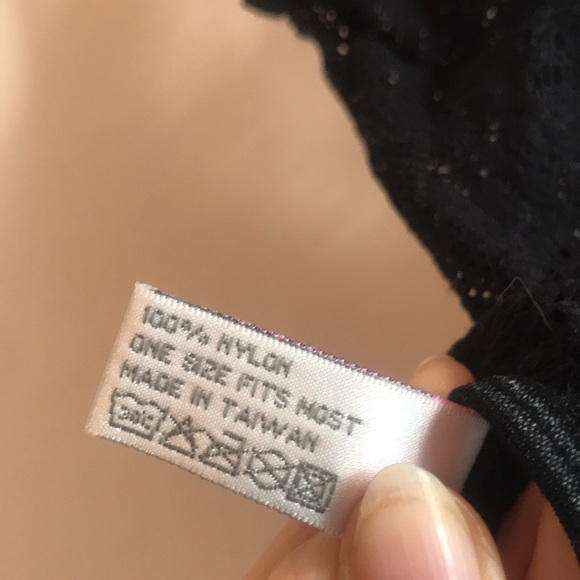 Black lace bodysuit. Size Small to Medium. Height neck. High cut thigh. EUC - Picture 7 of 8